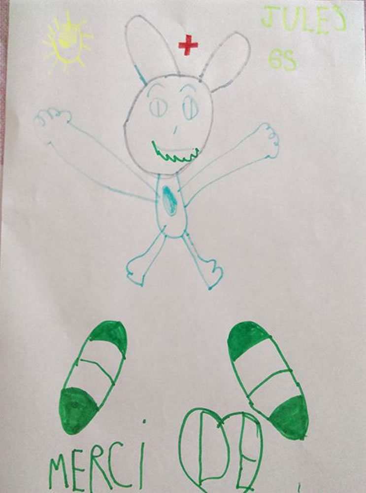 Un dessin pour dire merci - Jules (5 ans)