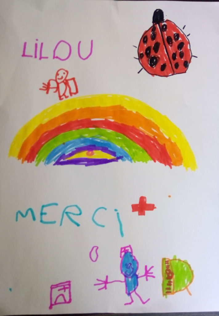 Un dessin pour dire merci - Lilou (4ans) en MS