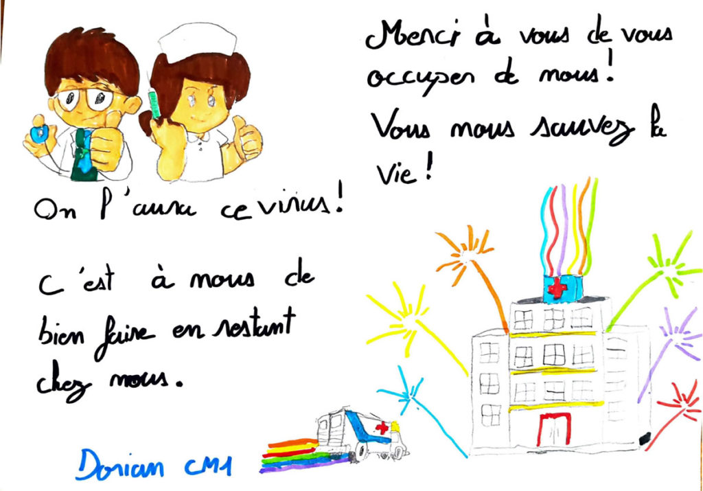 Un dessin pour dire merci - Dorian (CM1)