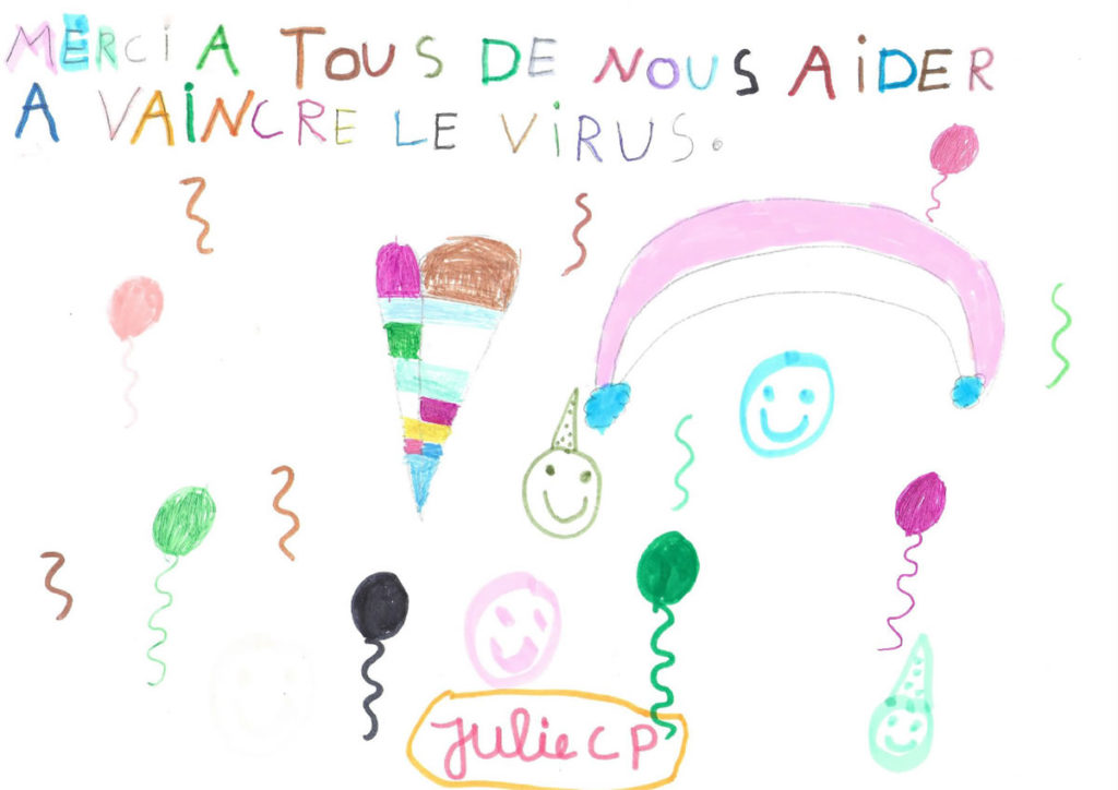 Un dessin pour dire merci - Julie - CP