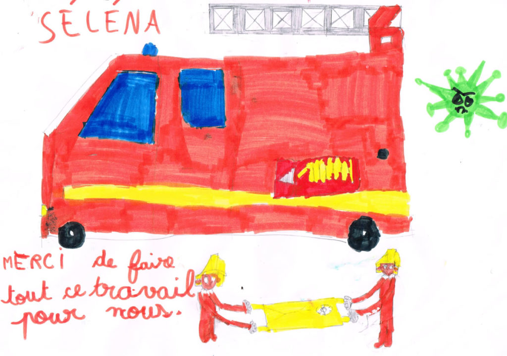 Un dessin pour dire merci - Séléna - CP