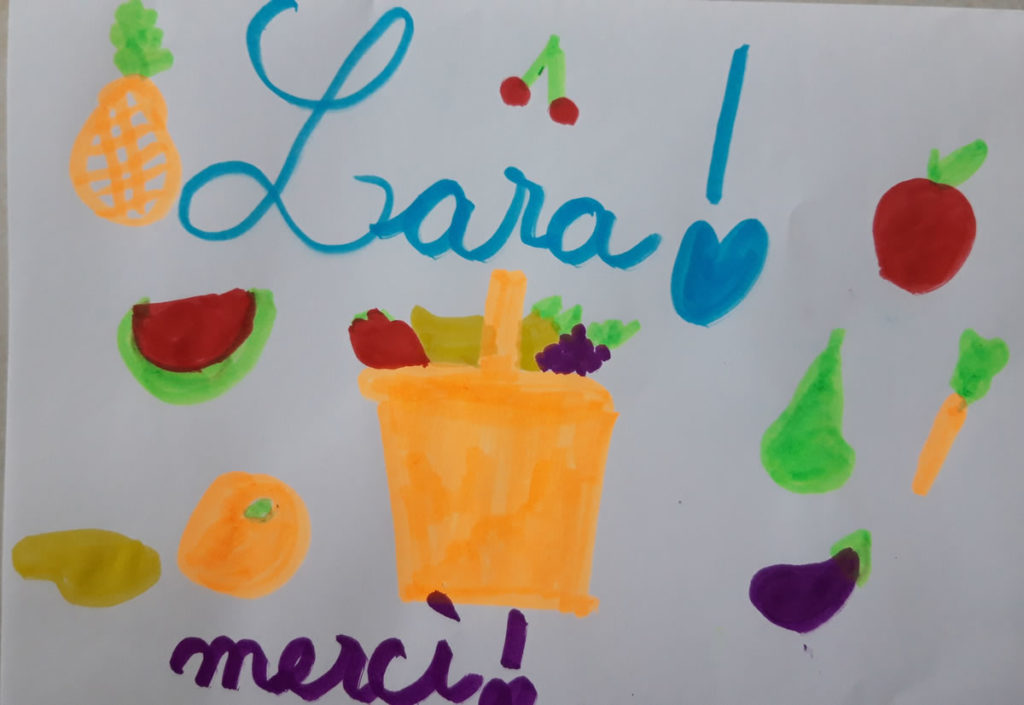 Un dessin pour dire merci - Lara