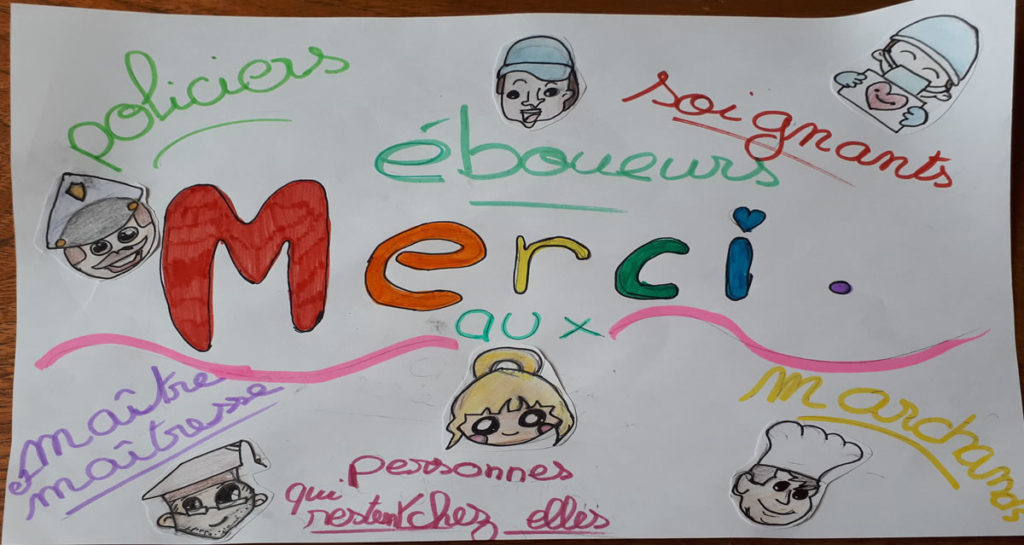 Un dessin pour dire merci - Lucie - CM2