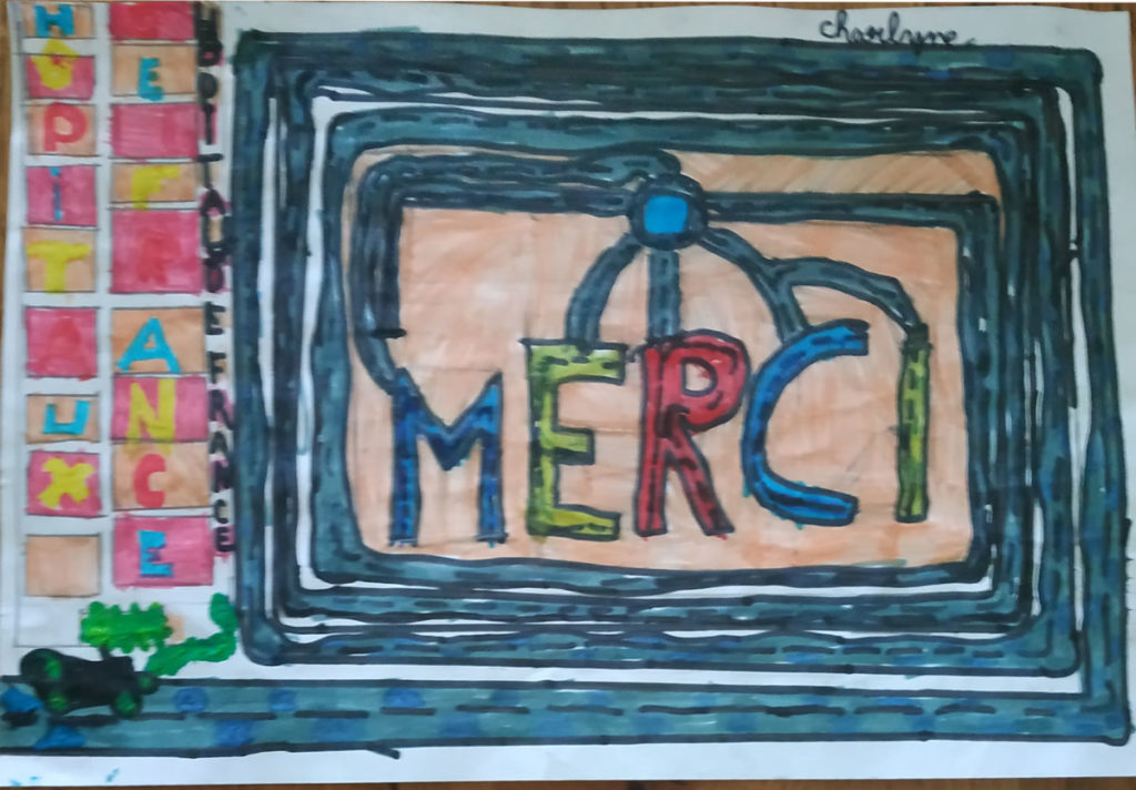 Un dessin pour dire merci - Charlyne (CE1)