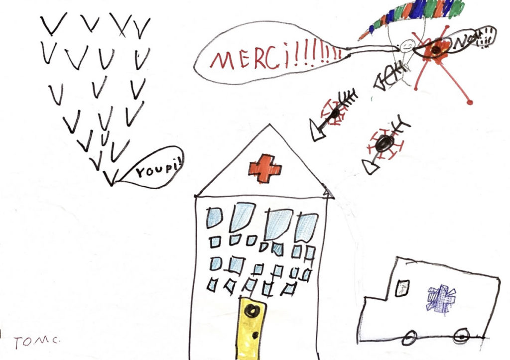 Un dessin pour dire merci - Tom (CE1)