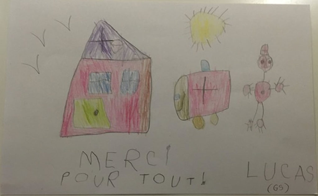 Un dessin pour dire merci - Lucas (GS)