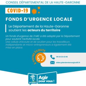 CD31 - Fonds d'urgence locale - COVID-19