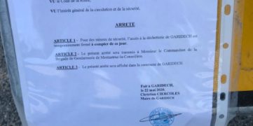 Fermeture accès - déchetterie de Garidech