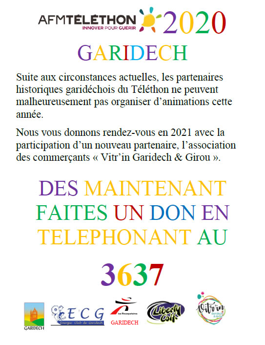 TELETHON GARIDECH 2020