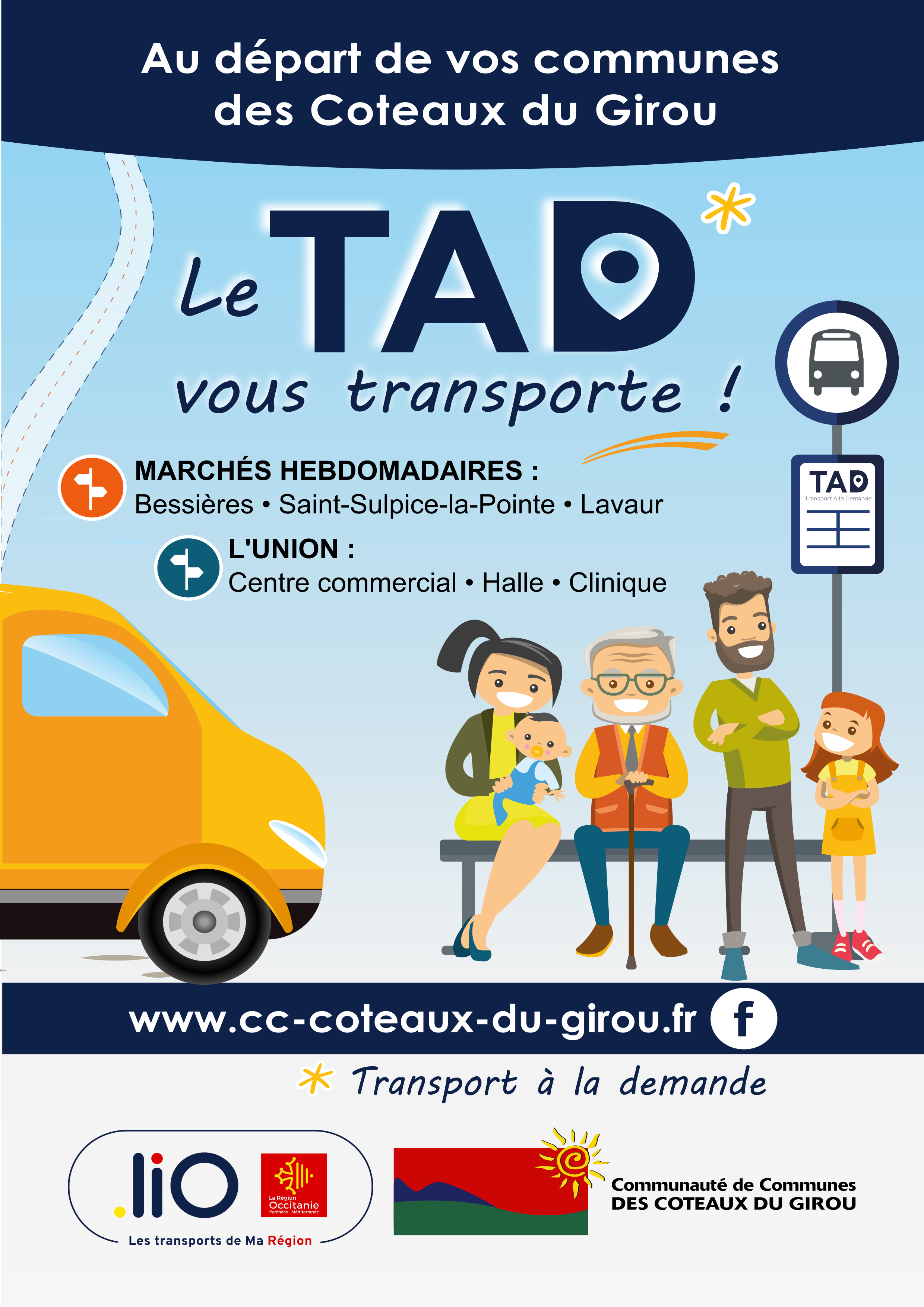 TAD : Service de Transport à la Demande – Mairie de Garidech